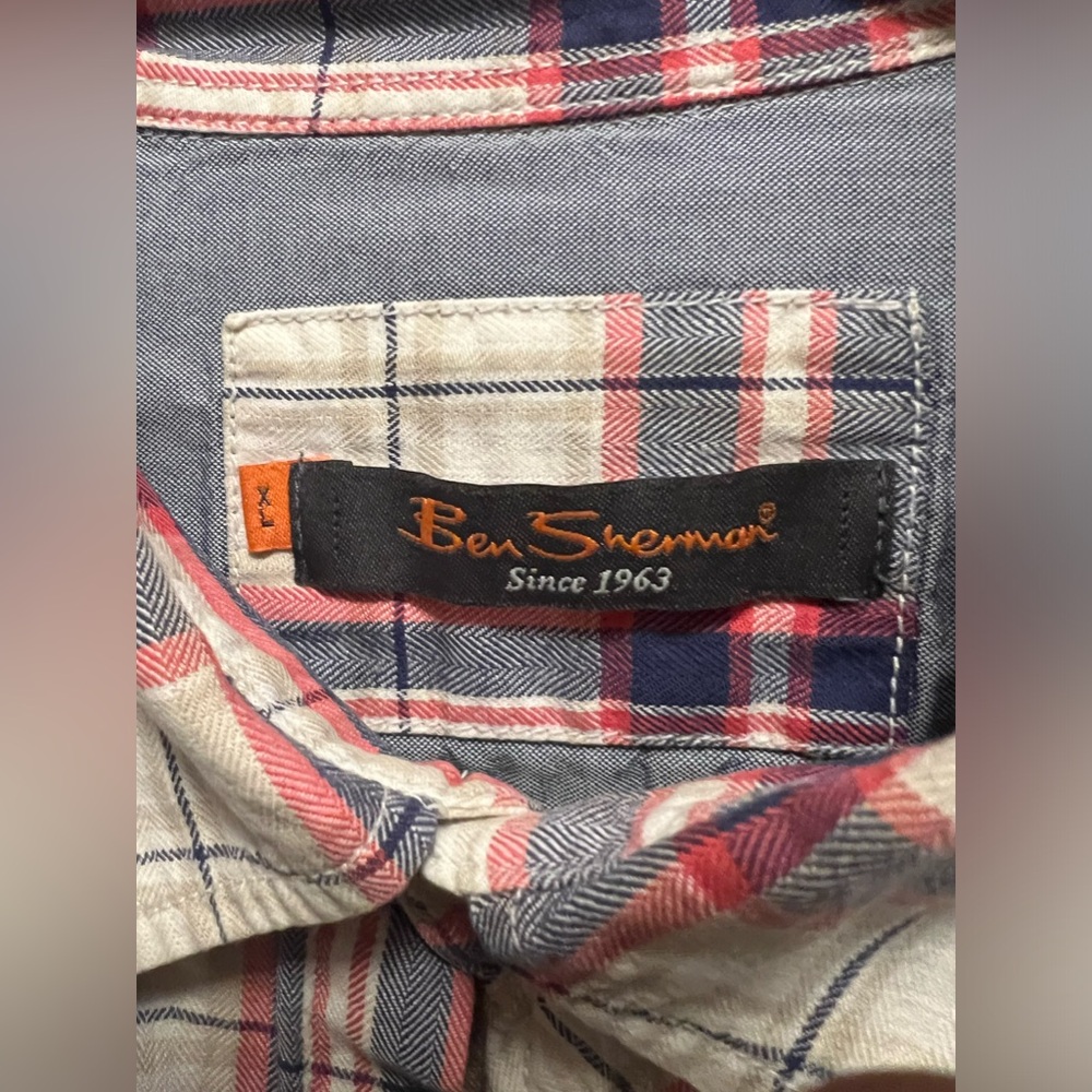 Plain Flannel Button Down Shirt - image 3